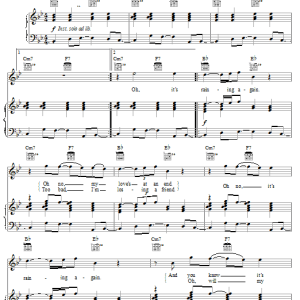 Supertramp It's Raining Again Musik Noten - Piano, Vocal & Guitar Chords - 23271-0