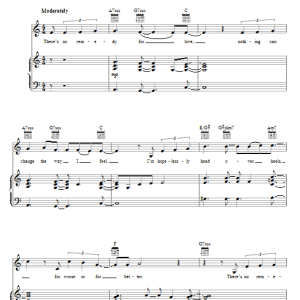 Susan Ashton No Remedy For Love Musik Noten - Piano, Vocal & Guitar Chords - 68398-0