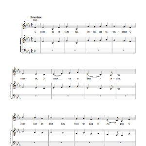 Susan Boyle O Come All Ye Faithful Musik Noten - Piano, Vocal & Guitar Chords - 105203-0
