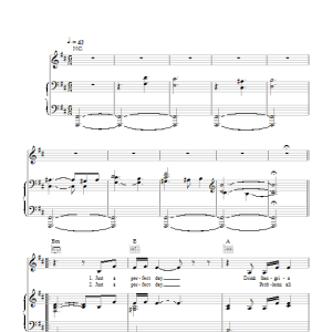 Susan Boyle Perfect Day Musik Noten - Piano, Vocal & Guitar Chords - 105201-0