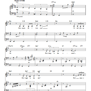 Susannah McCorkle How Deep Is The Ocean (How High Is The Sky) Musik Noten - Piano & Vocal - 86298-0