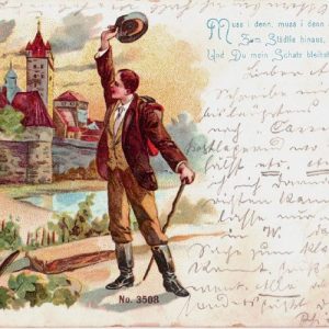 Swabian Folksong Muss I Denn Zum Stadtele Hinaus Musik Noten - Piano, Vocal & Guitar Chords - 69232-thumbnail