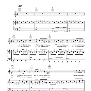 Swedish House Mafia Save The World Musik Noten - Piano, Vocal & Guitar Chords - 115173-0
