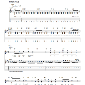 System Of A Down Bubbles Musik Noten - Guitar Tab - 22421-0