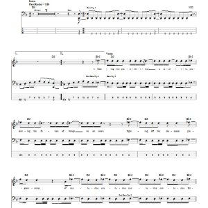 System Of A Down Science Musik Noten - Drums Transcription - 174371-0
