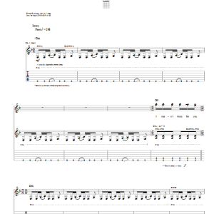 System Of A Down Streamline Musik Noten - Guitar Tab - 22430-0