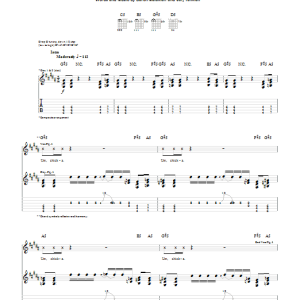 System Of A Down This Cocaine Makes Me Feel Like I'm On This Song Musik Noten - Guitar Tab - 51947-0