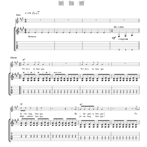 T Rex I Love To Boogie Musik Noten - Guitar Tab - 22902-0