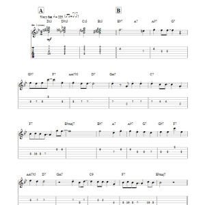 Tal Farlow Taking A Chance On Love Musik Noten - Guitar Tab - 155524-0