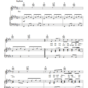 Talking Heads And She Was Musik Noten - Piano, Vocal & Guitar Chords - 91815-0