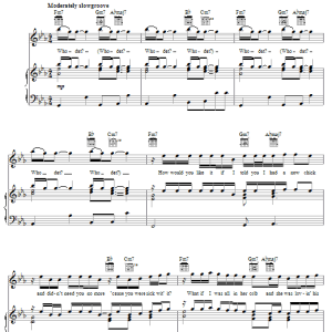 Tank Who Dat Musik Noten - Piano, Vocal & Guitar Chords - 63873-0