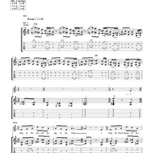 Taste Hail Musik Noten - Guitar Tab - 102130-0
