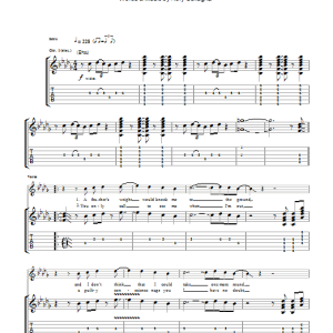 Taste It's Happened Before, It'll Happen Again Musik Noten - Guitar Tab - 102125-0