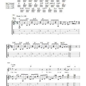 Taste See Here Musik Noten - Guitar Tab - 102120-0