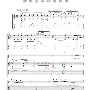 Taste Sugar Mama Musik Noten - Guitar Tab - 102836-0