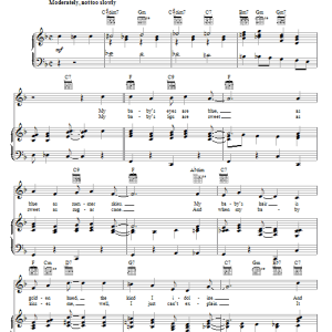 Ted Lewis When My Baby Smiles At Me Musik Noten - Piano, Vocal & Guitar Chords - 71997-0