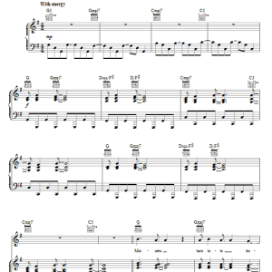 Teddy Geiger Bitter Musik Noten - Piano, Vocal & Guitar Chords - 65694-0