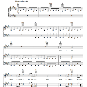 Teddy Geiger Living For The First Time Musik Noten - Piano, Vocal & Guitar Chords - 65693-0
