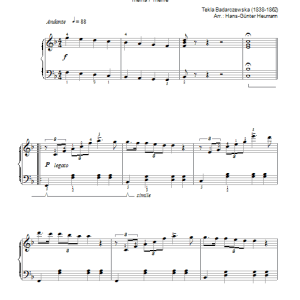 Tekla Badarczewska The Virgin's Prayer (Theme) Musik Noten - Piano Solo - 46194-0