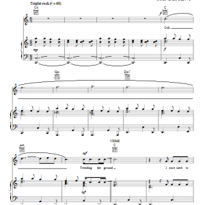 Temper Trap Trembling Hands Musik Noten - Piano, Vocal & Guitar Chords - 92146-0