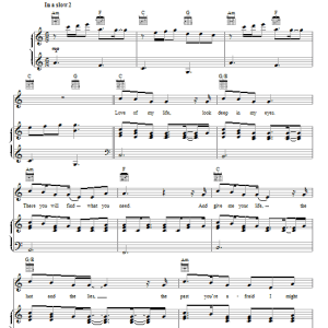 Tenth Avenue North Beloved Musik Noten - Piano, Vocal & Guitar Chords - 73628-0