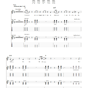The All-American Rejects I Wanna Musik Noten - Guitar Tab - 74052-0