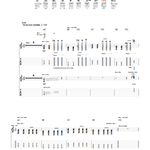 The All-American Rejects Night Drive Musik Noten - Guitar Tab - 53633-0