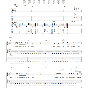 The All-American Rejects Top Of The World Musik Noten - Guitar Tab - 53630-0