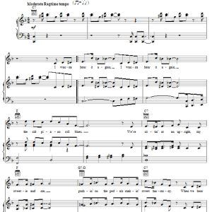 The Andrews Sisters The Old Piano Roll Blues Musik Noten - Piano, Vocal & Guitar Chords - 30896-0
