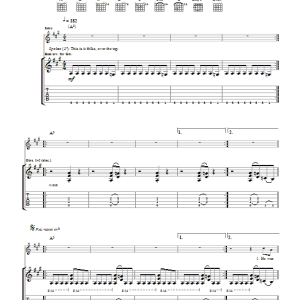 The Angels Take A Long Line Musik Noten - Guitar Tab - 102184-0