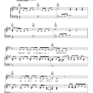 The Band Perry All Your Life Musik Noten - Piano, Vocal & Guitar Chords - 87821-0