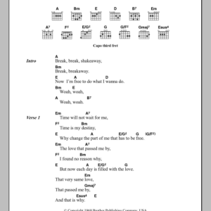 The Beach Boys Break Away Musik Noten - Guitar Chords/Lyrics - 101175-0