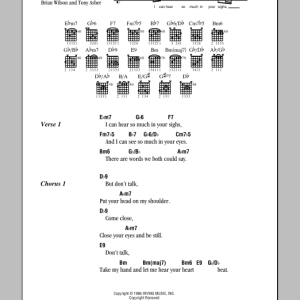 The Beach Boys Don't Talk Musik Noten - Guitar Chords/Lyrics - 78698-0