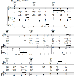 The Beach Boys Friends Musik Noten - Piano, Vocal & Guitar Chords - 22199-0