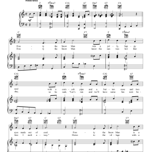 The Beach Boys Frosty The Snow Man Musik Noten - Piano, Vocal & Guitar Chords - 16490-0