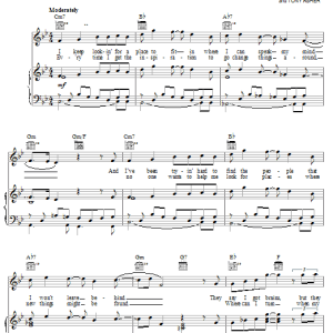 The Beach Boys I Just Wasn't Made For These Times Musik Noten - Piano, Vocal & Guitar Chords - 22559-0