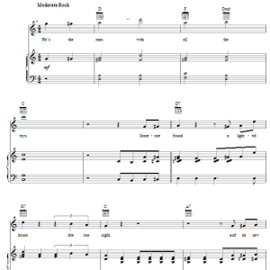 The Beach Boys The Man With All The Toys Musik Noten - Piano, Vocal & Guitar Chords - 23946-0