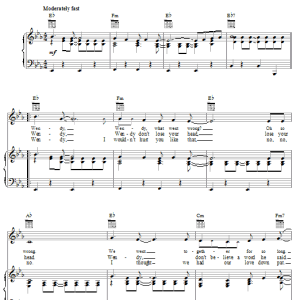 The Beach Boys Wendy Musik Noten - Piano, Vocal & Guitar Chords - 19568-0