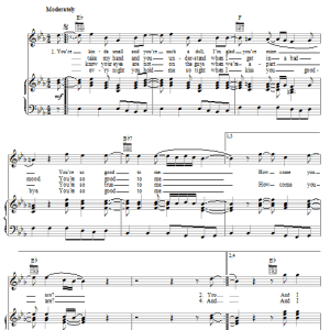 The Beach Boys You're So Good To Me Musik Noten - Piano, Vocal & Guitar Chords - 19565-0