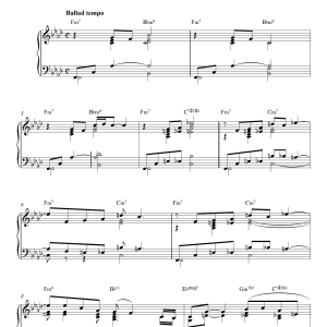 The Beatles And I Love Her (jazz version) Musik Noten - Piano Solo - 120528-0