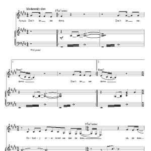 The Beatles Don't Let Me Down (from Across The Universe) Musik Noten - Piano & Vocal - 65830-0