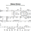 The Beatles Glass Onion Musik Noten - Piano, Vocal & Guitar Chords - 15196-0