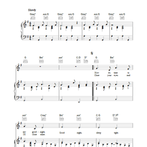 The Beatles Goodnight Musik Noten - Piano, Vocal & Guitar Chords - 31450-0