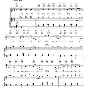 The Beatles Hey Hey Hey Hey Musik Noten - Piano, Vocal & Guitar Chords - 153523-0