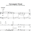 The Beatles Norwegian Wood Musik Noten - Piano, Vocal & Guitar Chords - 15218-0