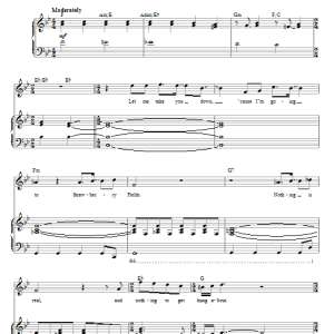 The Beatles Strawberry Fields Forever (from Across The Universe) Musik Noten - Piano & Vocal - 65841-0