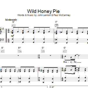 The Beatles Wild Honey Pie Musik Noten - Piano, Vocal & Guitar Chords - 15228-0