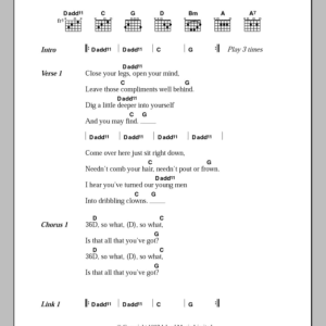 The Beautiful South 36D Musik Noten - Guitar Chords/Lyrics - 101017-0