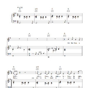 The Beautiful South Old Red Eyes Is Back Musik Noten - Piano, Vocal & Guitar Chords - 19313-0