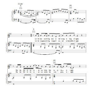 The Beautiful South The Mediterranean Musik Noten - Piano, Vocal & Guitar Chords - 19320-0